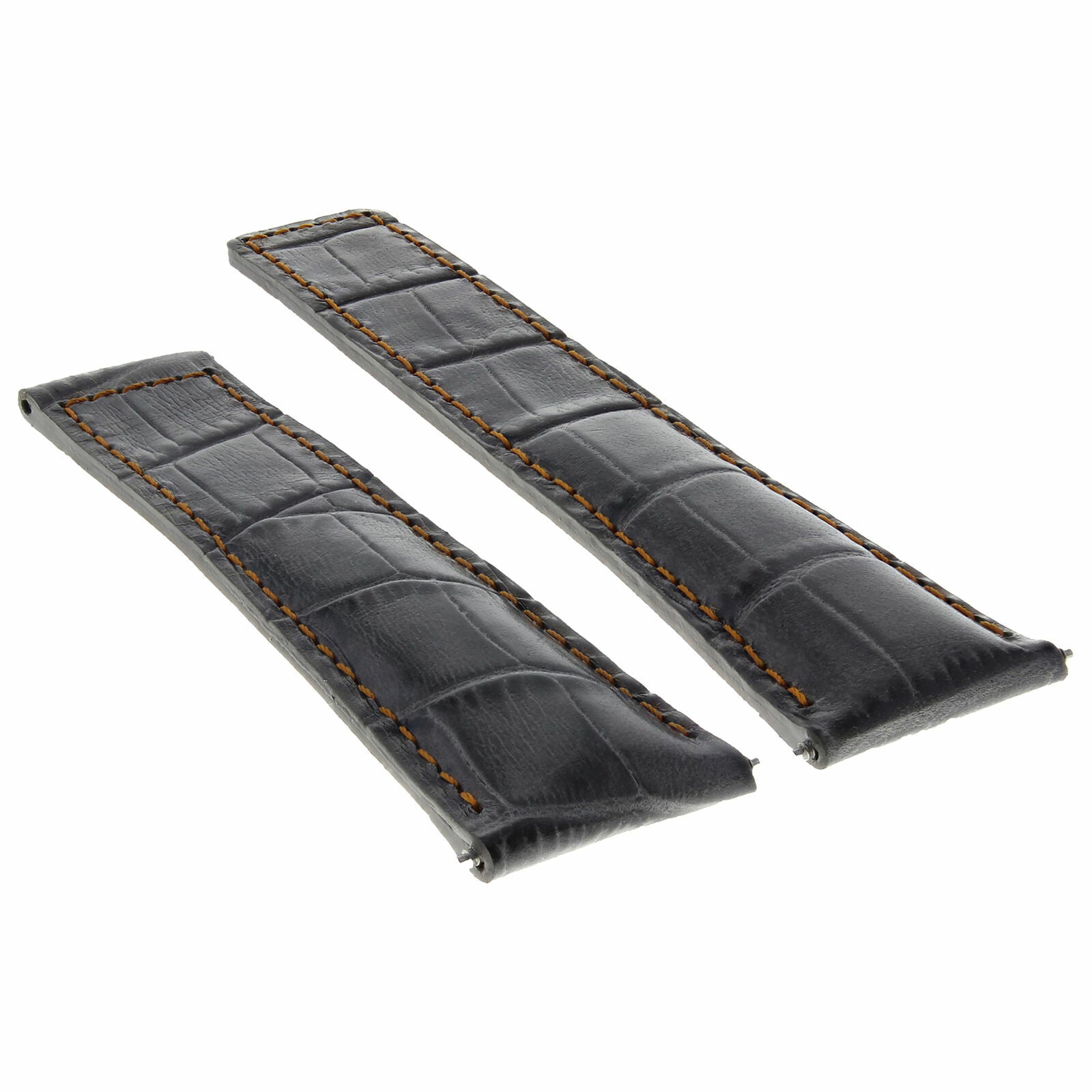 22MM LEATHER WATCH BAND STRAP FOR TAG HEUER MONACO CARRERA CALIBRE 12 GREY OS