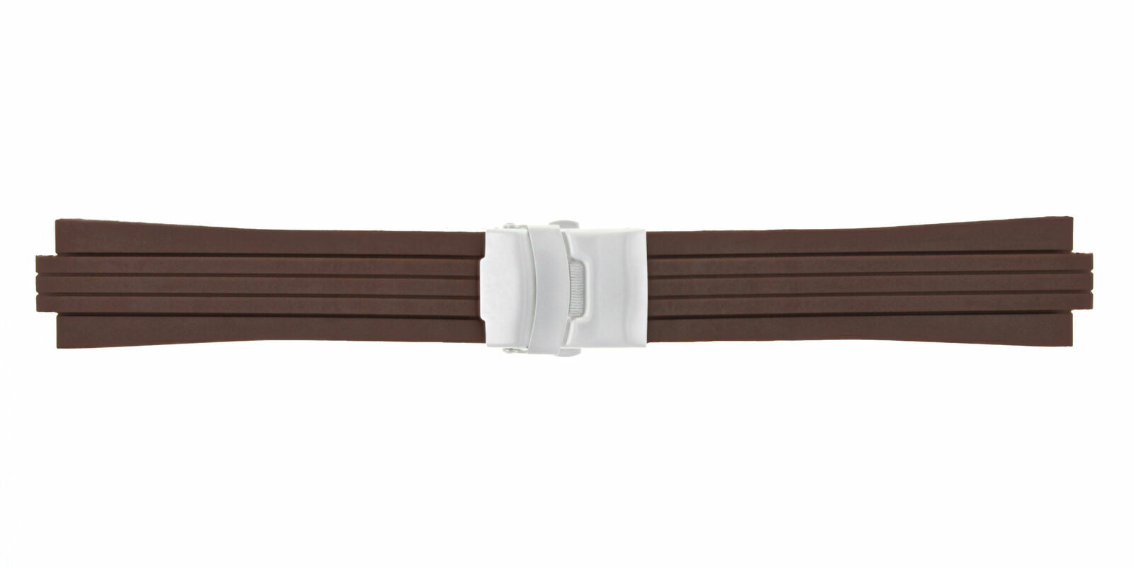 24MM 10MM SOFT PU RUBBER DIVER STRAP BAND FIT ORIS TT1 WATCH TOP QUALITY BROWN