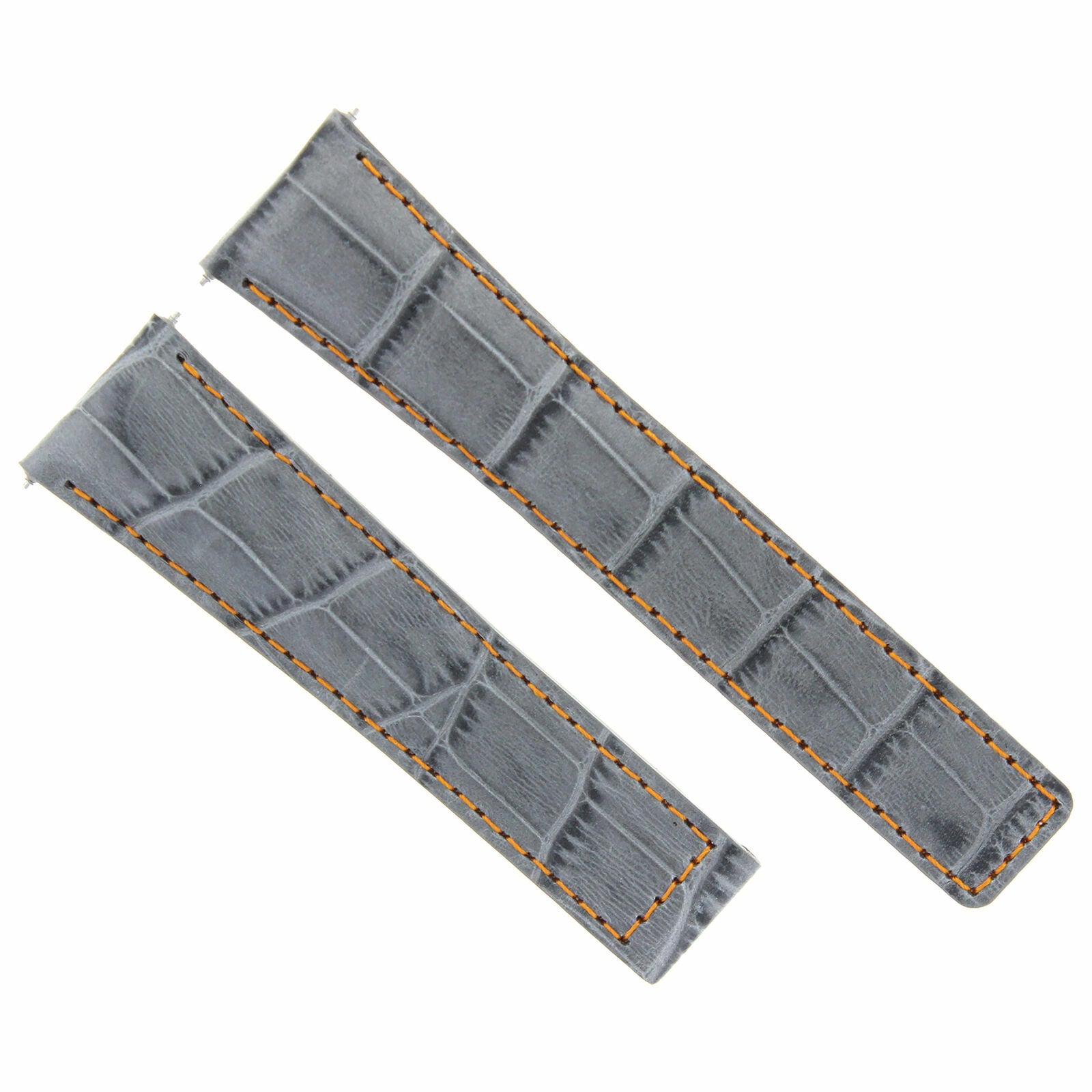 22MM LEATHER WATCH STRAP BAND FOR TAG HEUER CARRERA 1887 FIT FC5037-5039 GREY OS