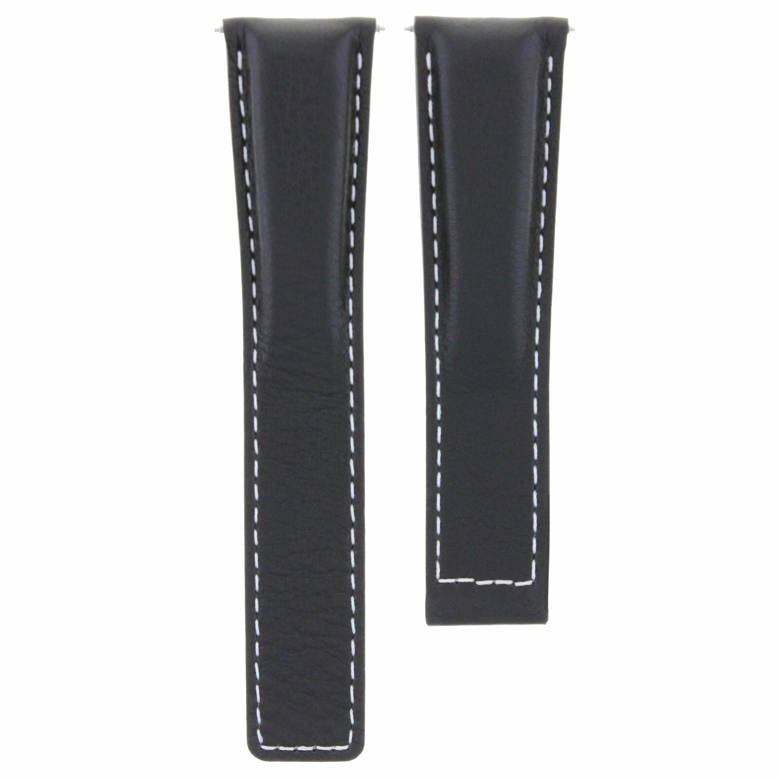 20/16MM LEATHER WATCH STRAP BAND FOR TAG HEUER MONZA DEPLOYMENT CLASP BLACK WS