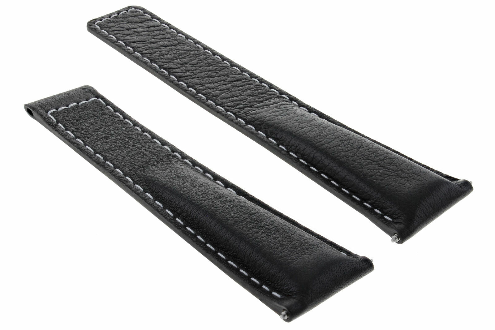 20/16MM LEATHER WATCH STRAP BAND FOR TAG HEUER MONZA DEPLOYMENT CLASP BLACK WS