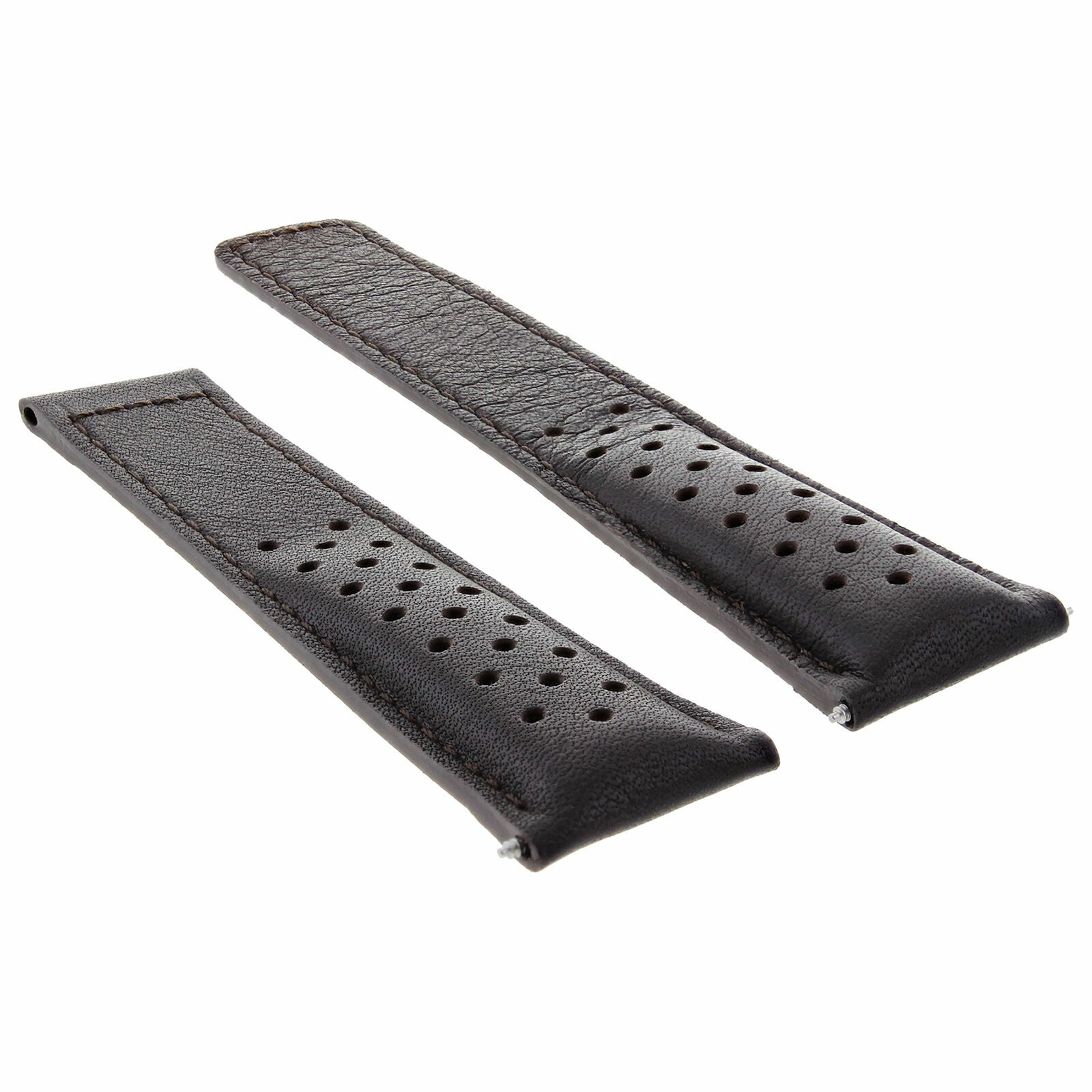 LEATHER WATCH BAND STRAP 20MM FOR TAG HEUER CARRERA CALIBRE WATCH CLASP BROWN