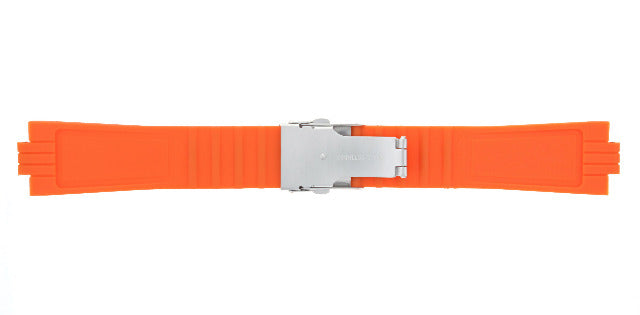 24MM 10MM RUBBER DIVER STRAP BAND BRACELET FOR ORIS TT1 F1 CHRONO WATCH ORANGE, view 4