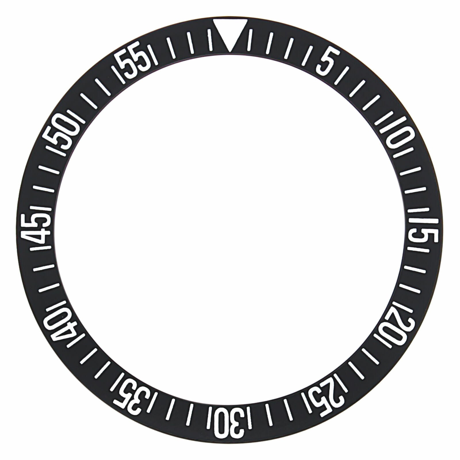 FLAT BEZEL INSERT FOR OMEGA SEAMASTER WATCH BLACK 37 MM X 30MM