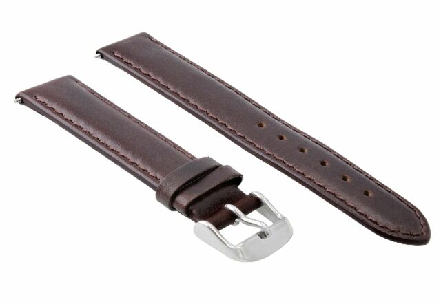 22MM SMOOTH CALF LEATHER WATCH STRAP BAND FOR IWC PILOT PORTUGUESE CHRONO BROWN