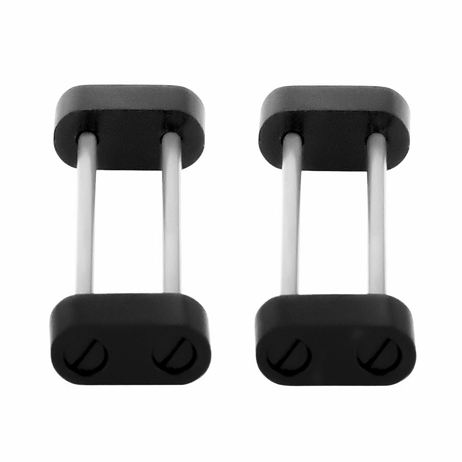 NEW FOR SUUNTO CORE HEAVY DUTY SWISS 316L STAINLESS STEEL STRAP LUGS ADAPTER BLACK