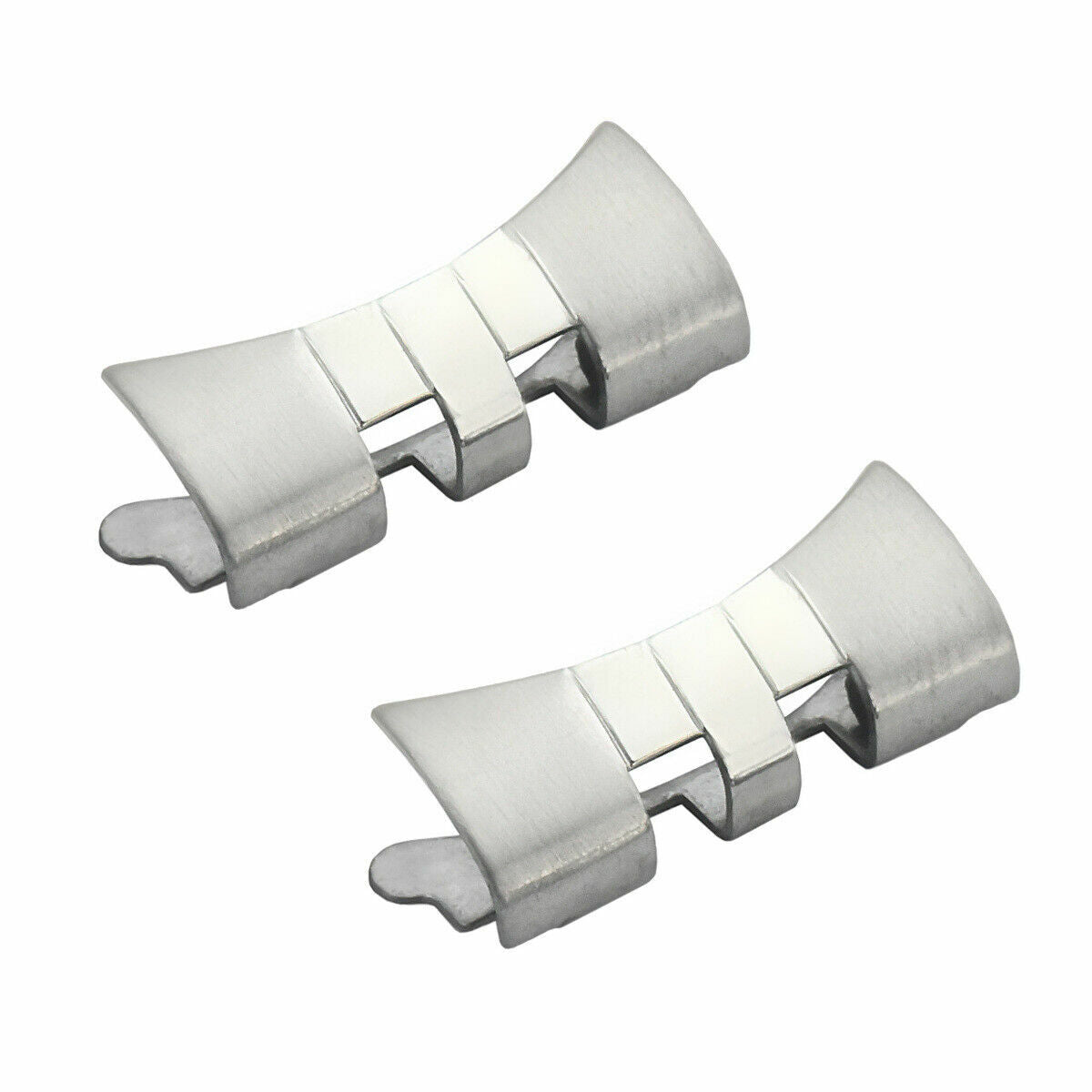 2 END PIECE LINK FOR JUBILEE WATCH BAND 34MM ROLEX MENS DATE 19MM STAINLESS STEEL