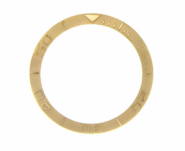 BEZEL INSERT FOR 40MM ROLEX YACTHMASTER 16622, 16623 WATCH GOLD COLOR