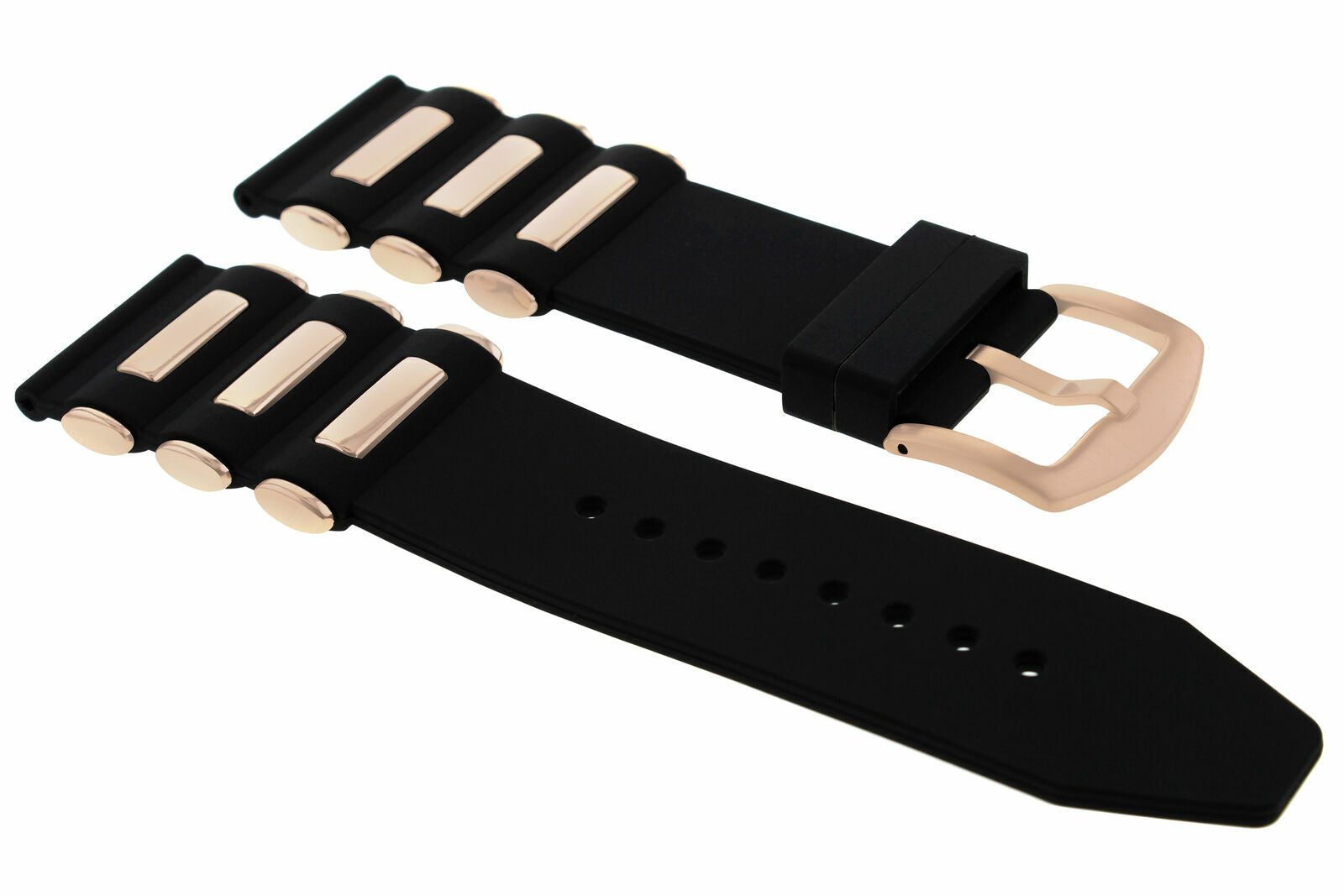 26MM RUBBER DIVER BAND STRAP FOR 48MM INVICTA RUSSIAN 17882 15810 BLACK ROSE