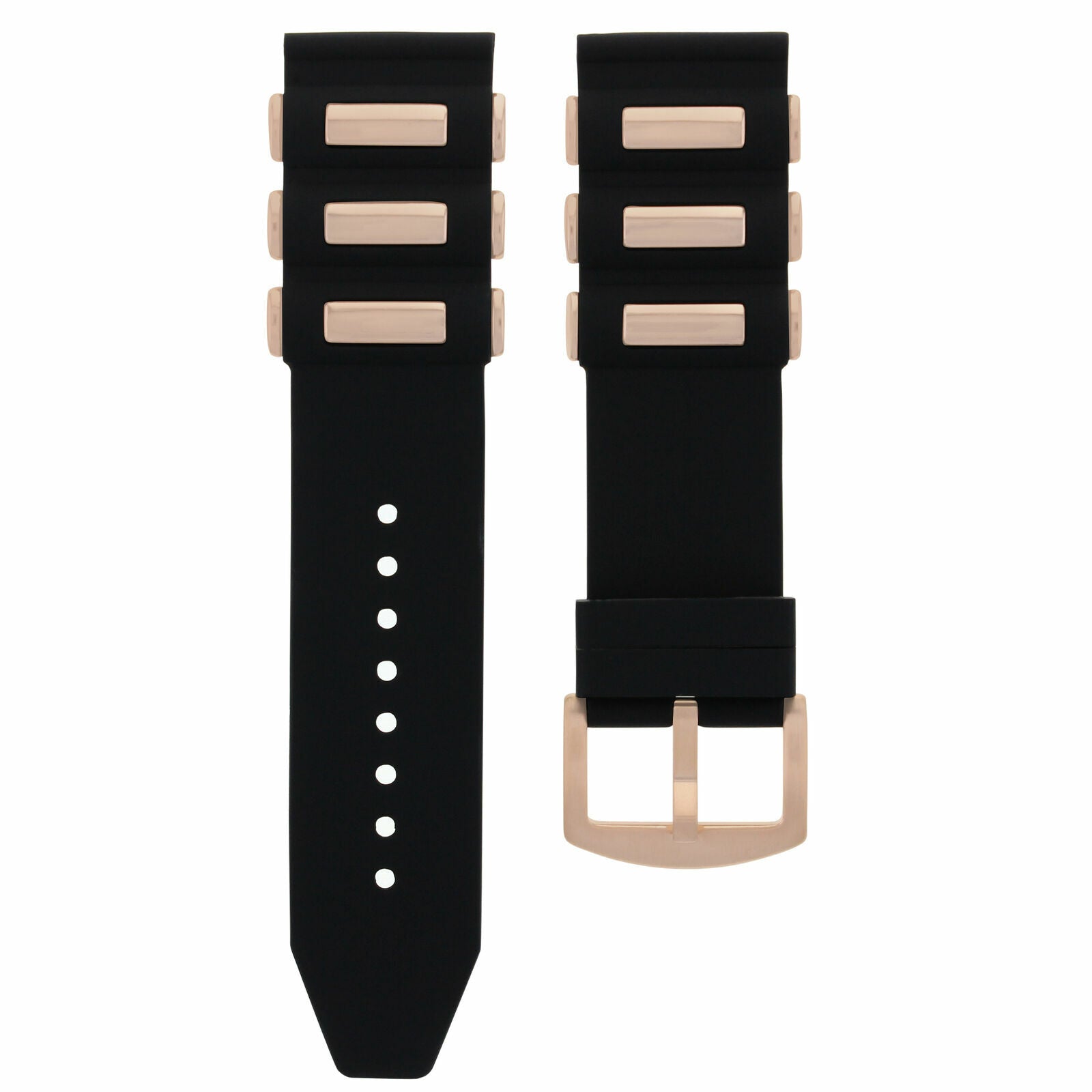 26MM SILICONE RUBBER BAND STRAP FOR INVICTA RUSSSIAN 6608, 4342 1479 ROSE BUCKLE