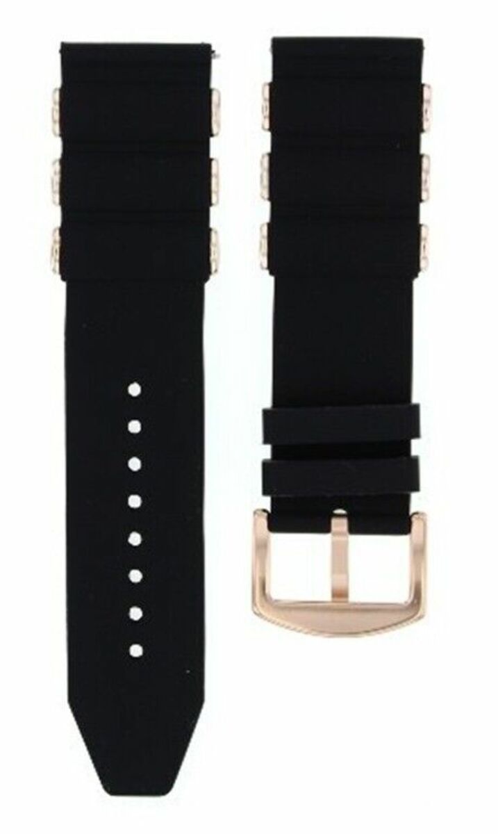 26MM SILICONE RUBBER DIVER BAND FOR INVICTA WATCH BLACK ROSE BUCKLE TOP QUALITY