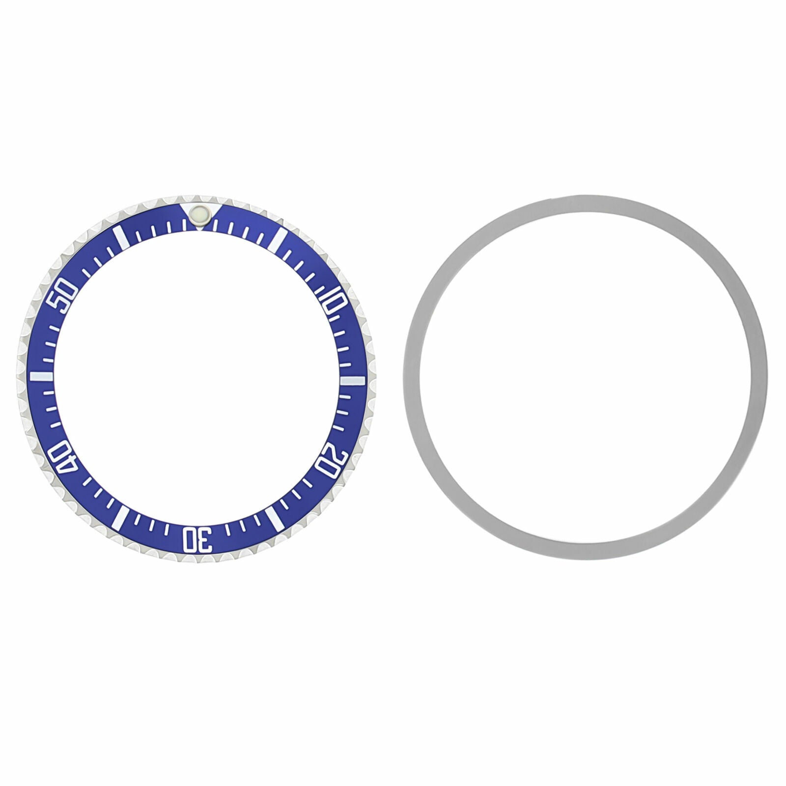 BEZEL & INSERT FOR ROLEX SUBMARINER WATCH MILITARY STYLE 5517 1680 INSTALL BLUE