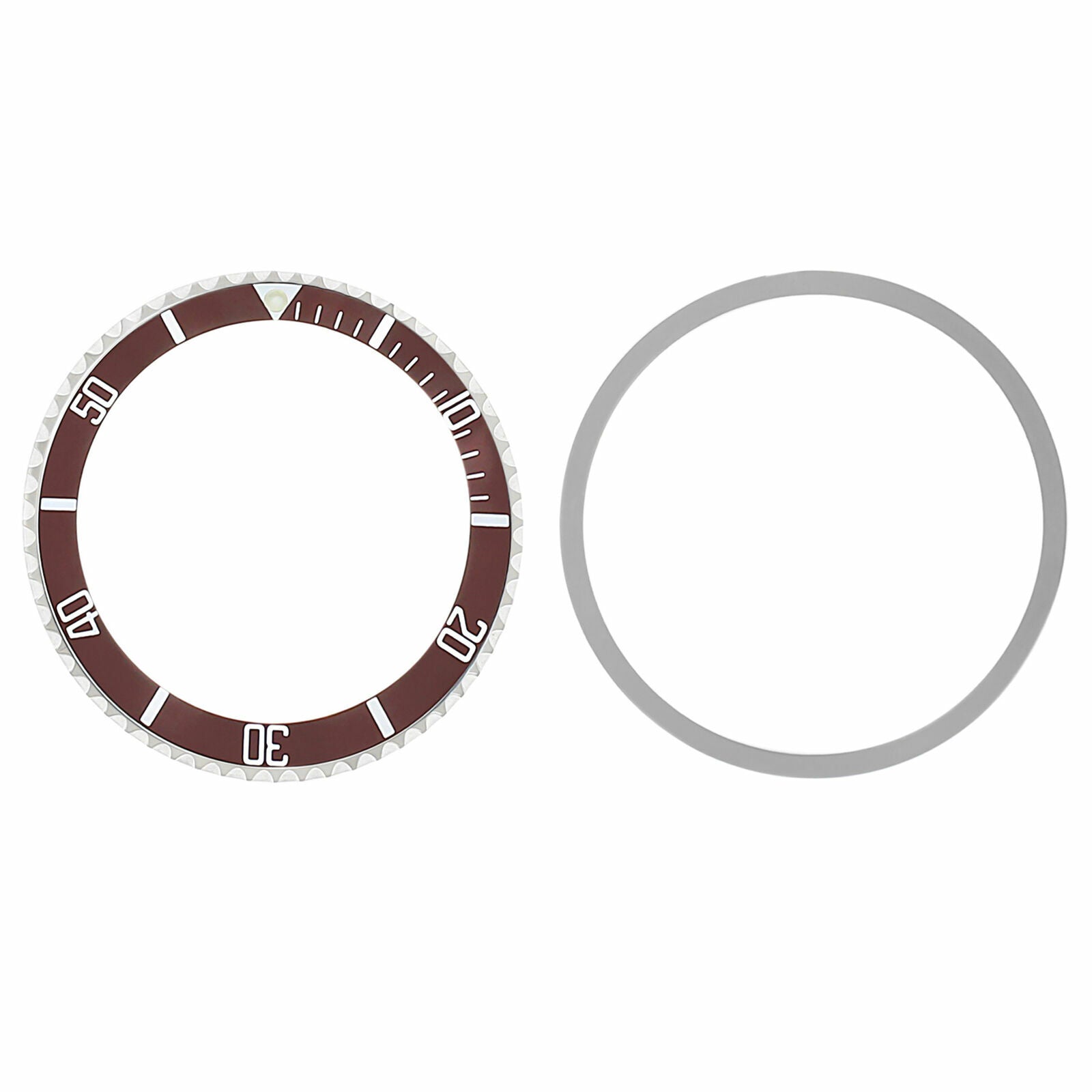 BEZEL & INSERT FOR ROLEX SUBMARINER VINTAGE 5508 5512 5513 1680 BROWN INSTALLED