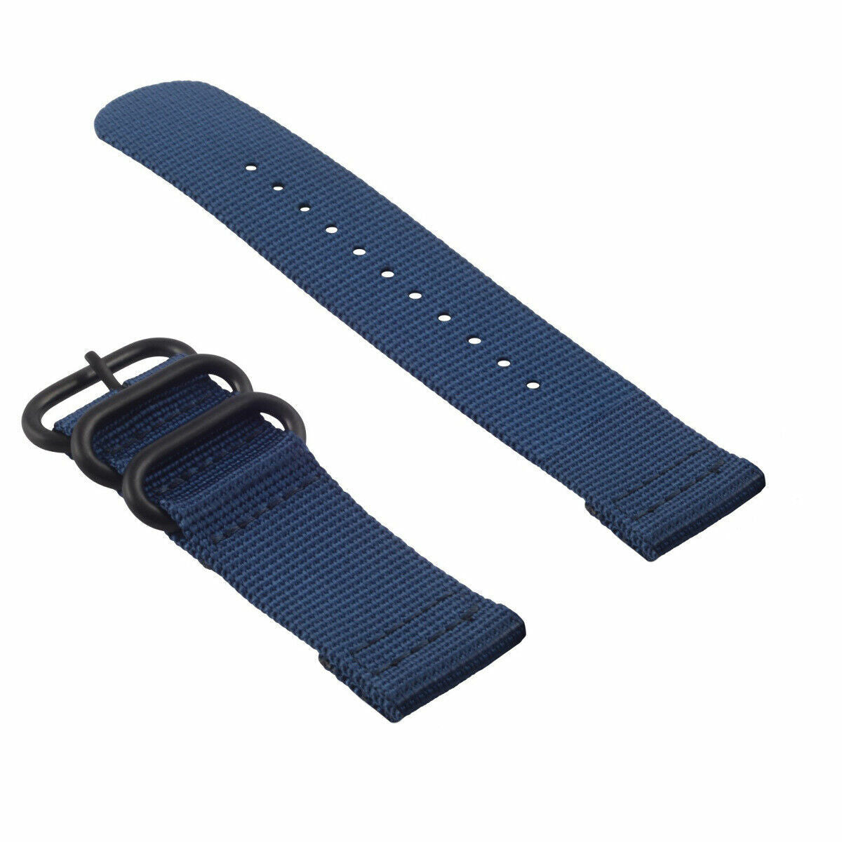 NEW FOR SUUNTO CORE NYLON STRAP DIVER WATCH BAND 3 RINGS PVD BLUE