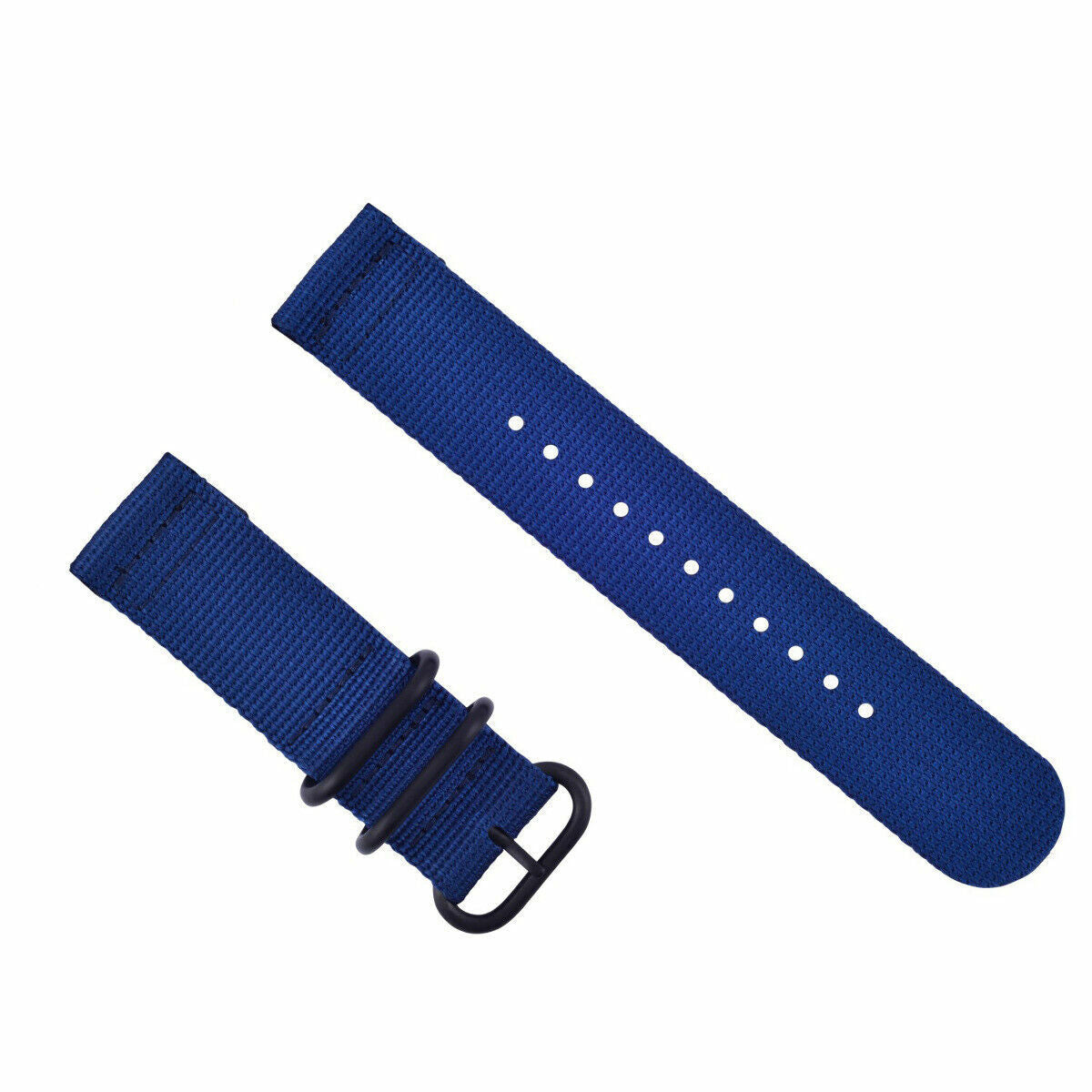 NEW FOR SUUNTO CORE NYLON STRAP DIVER WATCH BAND 3 RINGS PVD BLUE