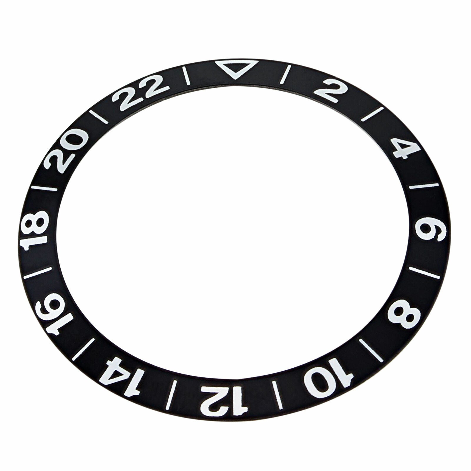 BEZEL INSERT FOR OMEGA GMT SEAMASTER 2538.50 50TH ANNIVERSARY 168.1620 BLACK
