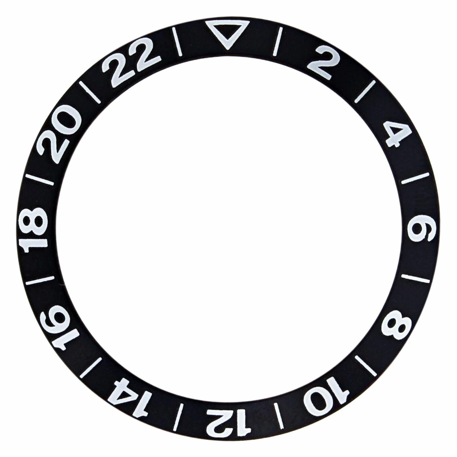 BEZEL INSERT FOR OMEGA GMT SEAMASTER 2538.50 50TH ANNIVERSARY 168.1620 BLACK