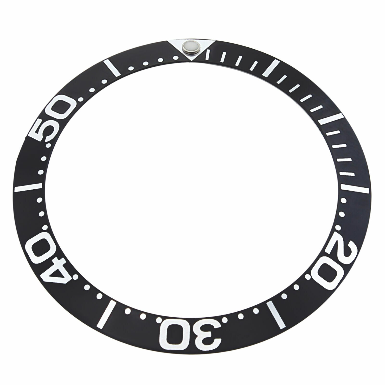 BEZEL INSERT FOR 36MM OMEGA SEAMASTER MIDSIZE 2052.50,2053.80 PROFESSIONAL BLACK