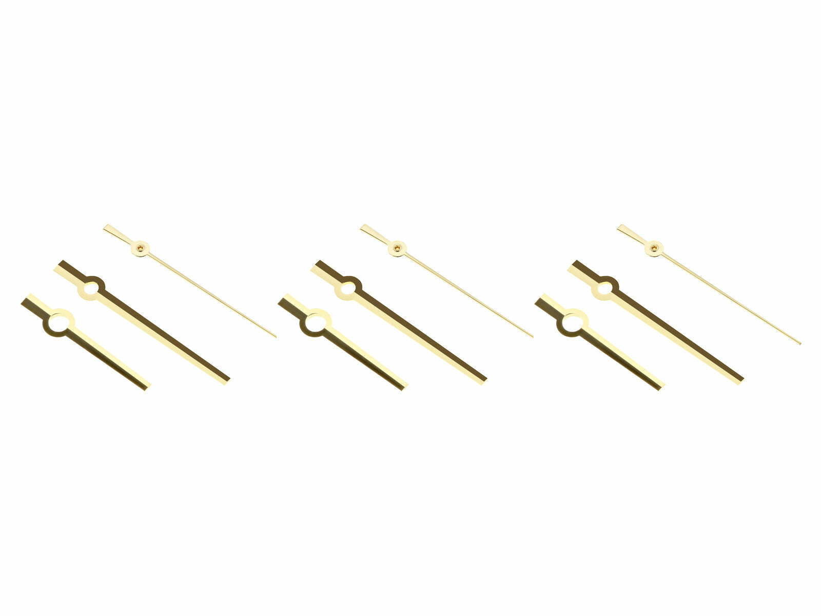 3 SET WATCH HAND PLAIN FOR ROLEX MENS MOVEMENT 1530/1570 5500 1500 1601 GOLD