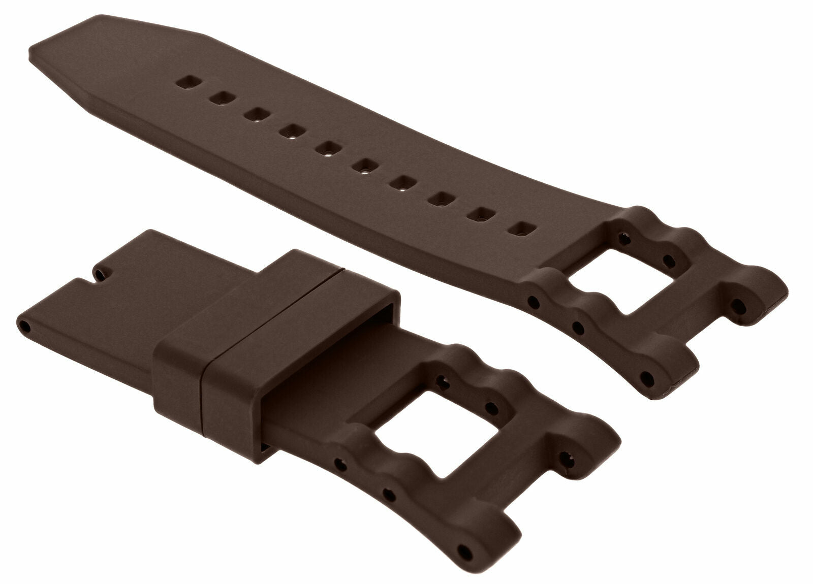 SILICONE RUBBER WATCH BAND STRAP FOR INVICTA SUBAQUA NOMA III 0927 5511 BROWN