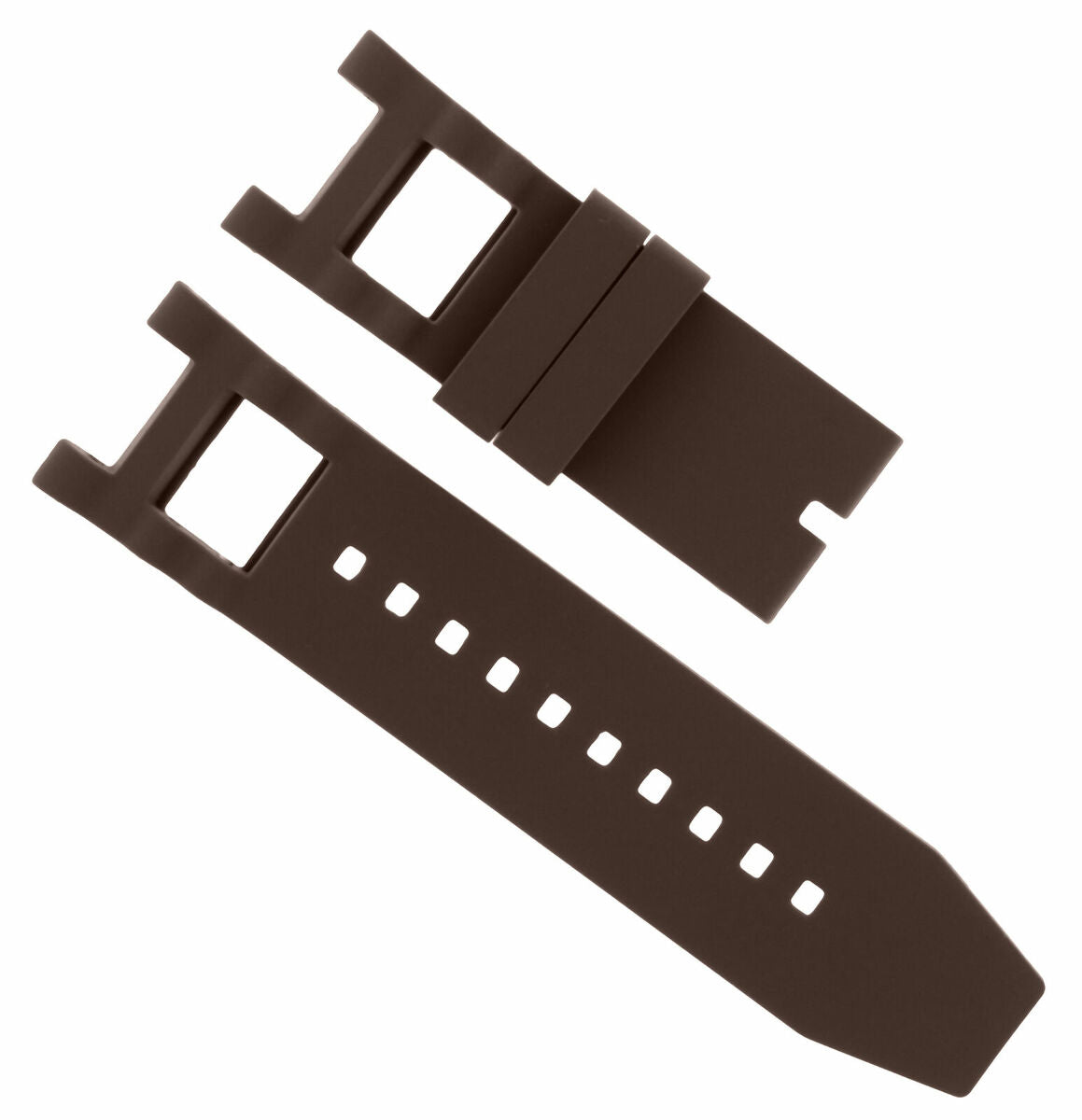 SILICONE RUBBER WATCH BAND STRAP FOR INVICTA SUBAQUA NOMA III 0927 5511 BROWN