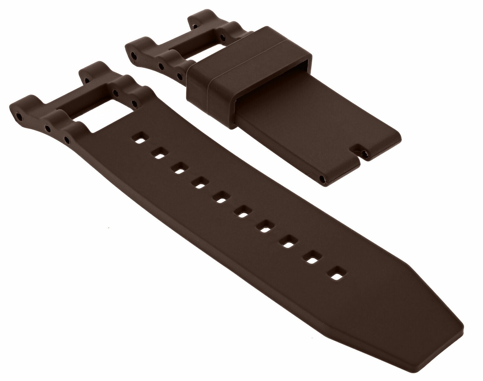SILICONE RUBBER WATCH BAND STRAP FOR INVICTA SUBAQUA NOMA III 0927 5511 BROWN