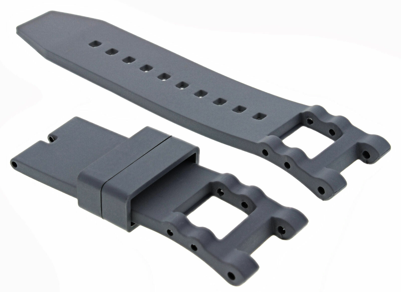 RUBBER WATCH BAND STRAP FOR INVICTA SUBAQUA NOMA COLLECTION 5511 15798 GREY