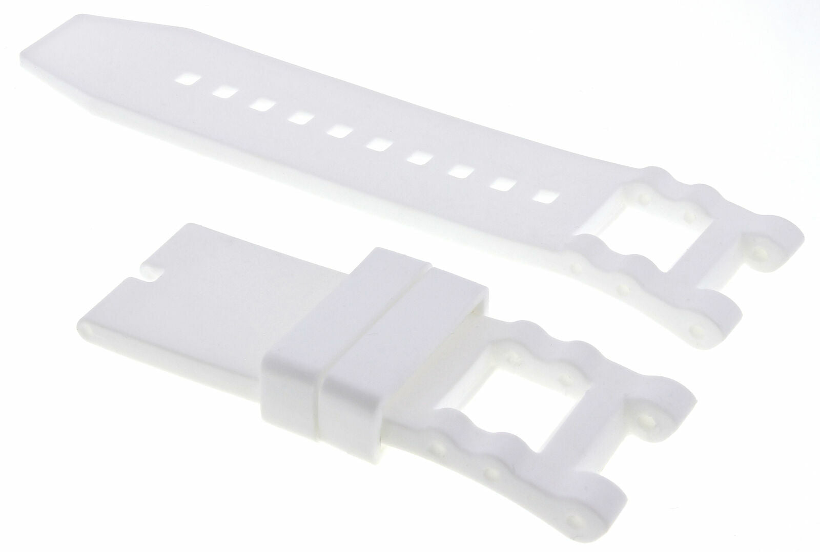 SILICONE RUBBER WATCH BAND STRAP FOR INVICTA SUBAQUA NOMA III 0927, 15798 WHITE