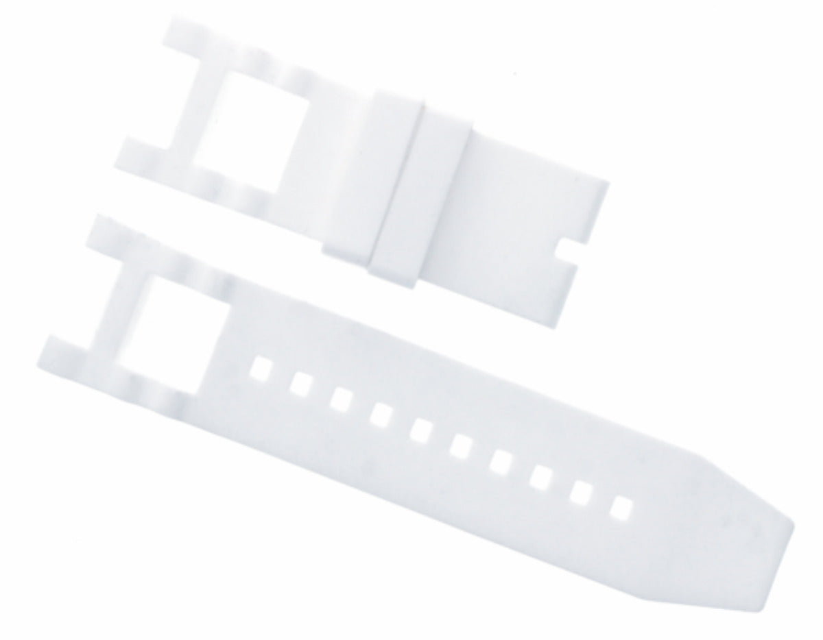 SILICONE RUBBER WATCH BAND STRAP FOR INVICTA SUBAQUA NOMA COLLECTION 5511 WHITE