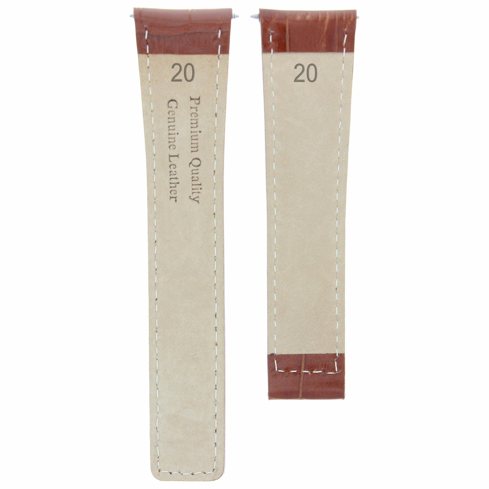 20MM LEATHER WATCH STRAP BAND FOR TAG HEUER CARRERA CV2010 CV-2013 CV-2014 TAN