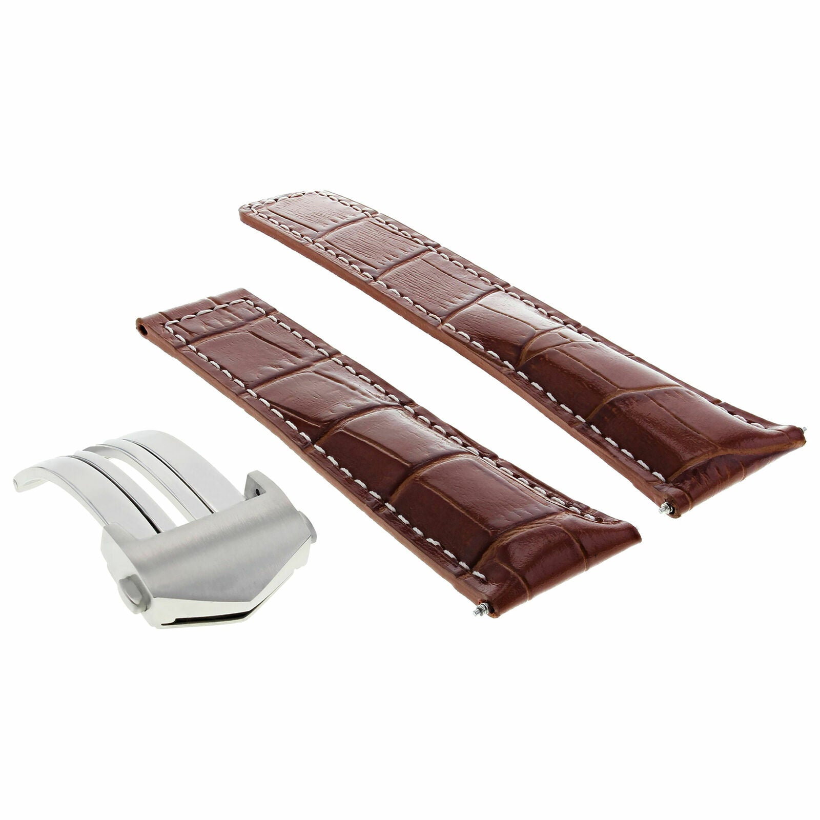 22MM LEATHER WATCH STRAP BAND FOR TAG HEUER GRAND CARRERA MONACO WATCH TAN WS