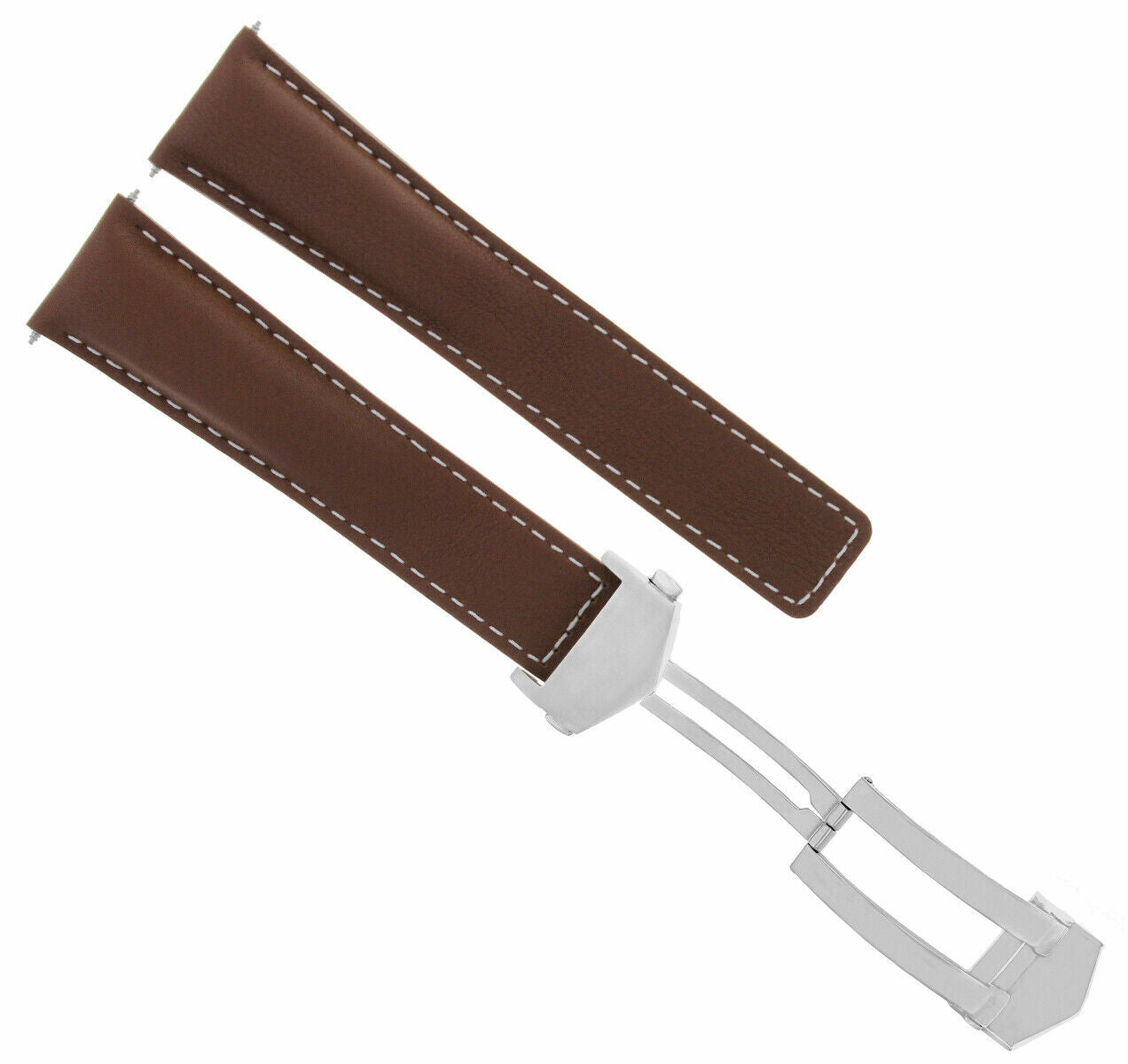 20MM LEATHER WATCH STRAP BAND FOR TAG HEUER CARRERA CV2010,CV2013 L/BROWN WS