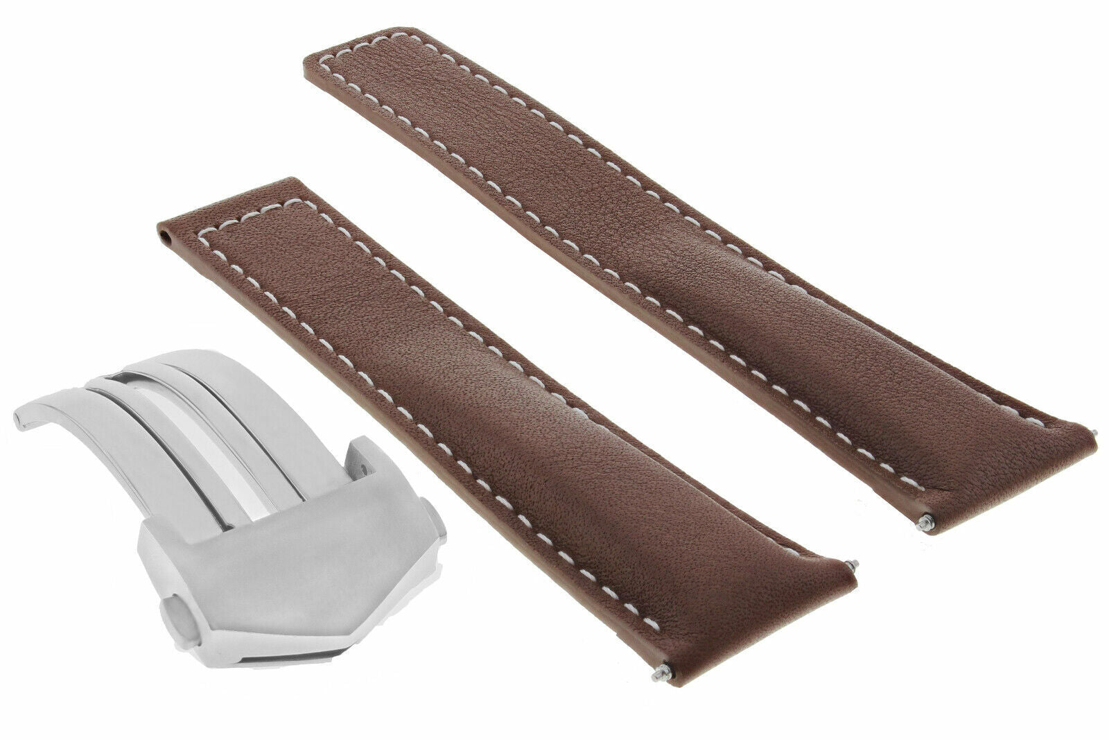 20MM LEATHER WATCH STRAP BAND FOR TAG HEUER CARRERA CV2010,CV2013 L/BROWN WS