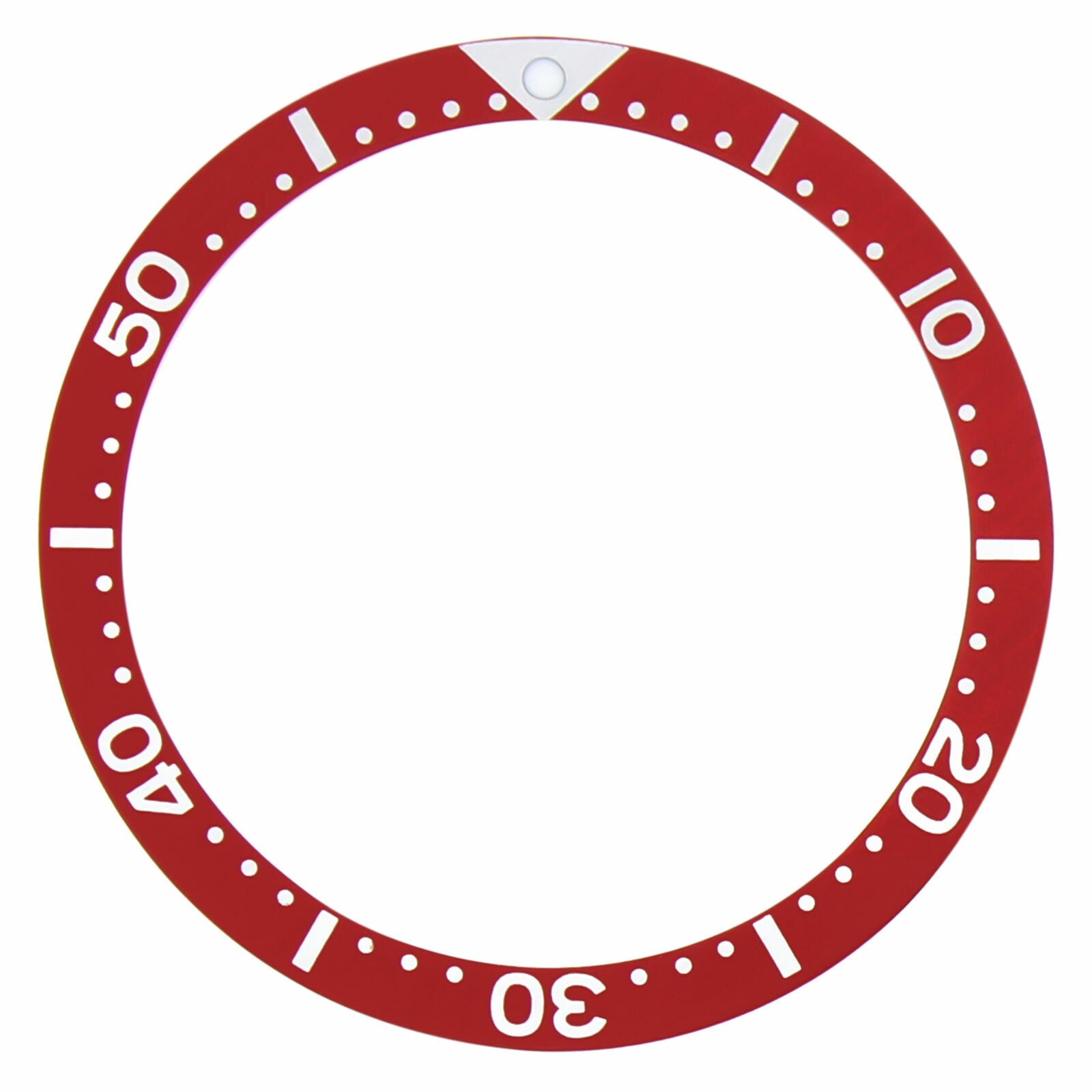 BEZEL INSERT FOR SEIKO 7002 6309,7S26, SKX007K2,726-0030, SKX173 DIVER AUTO RED