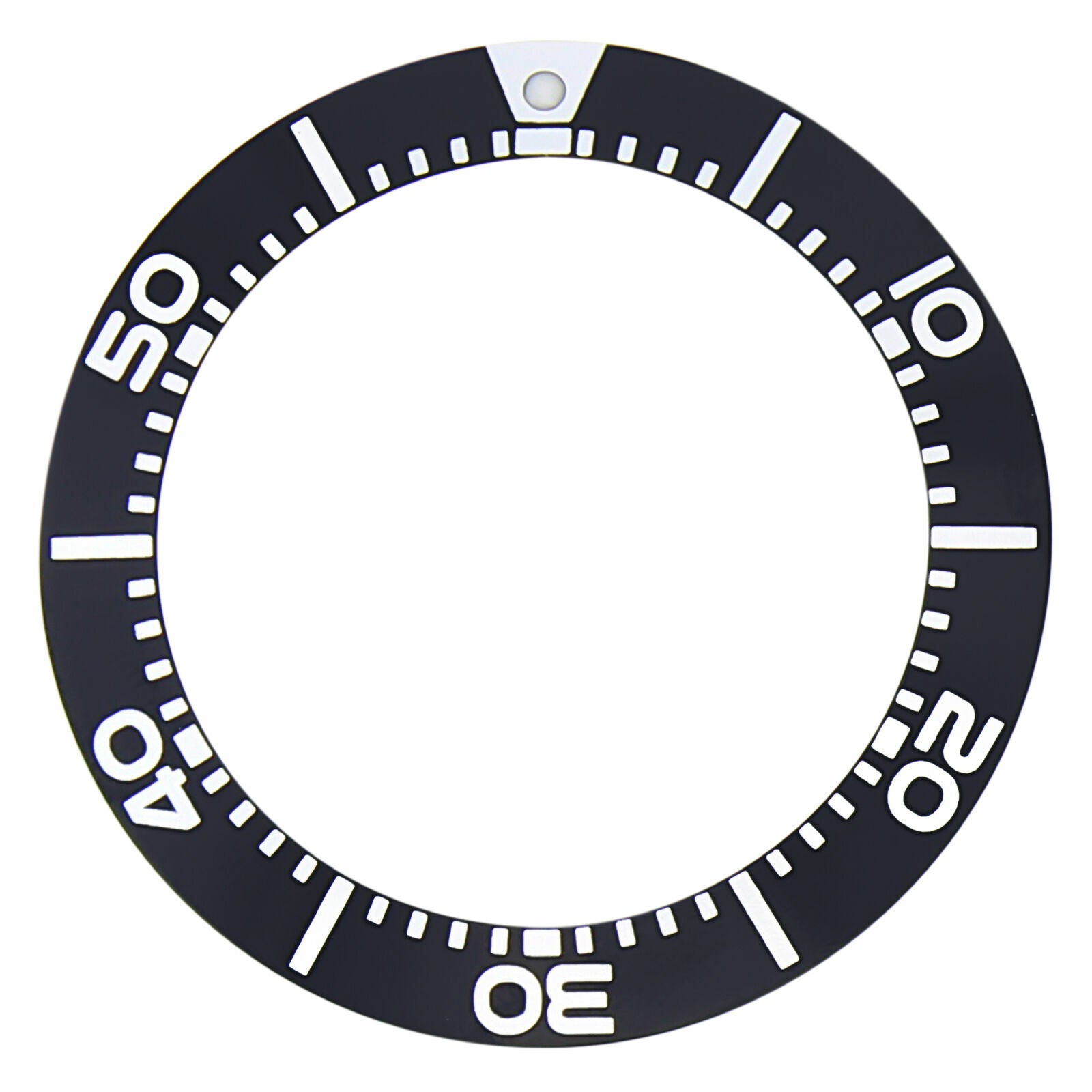 BEZEL INSERT FOR SEIKO PROSPEX DIVER KINETIC WATCH SBCZ011 BLACK