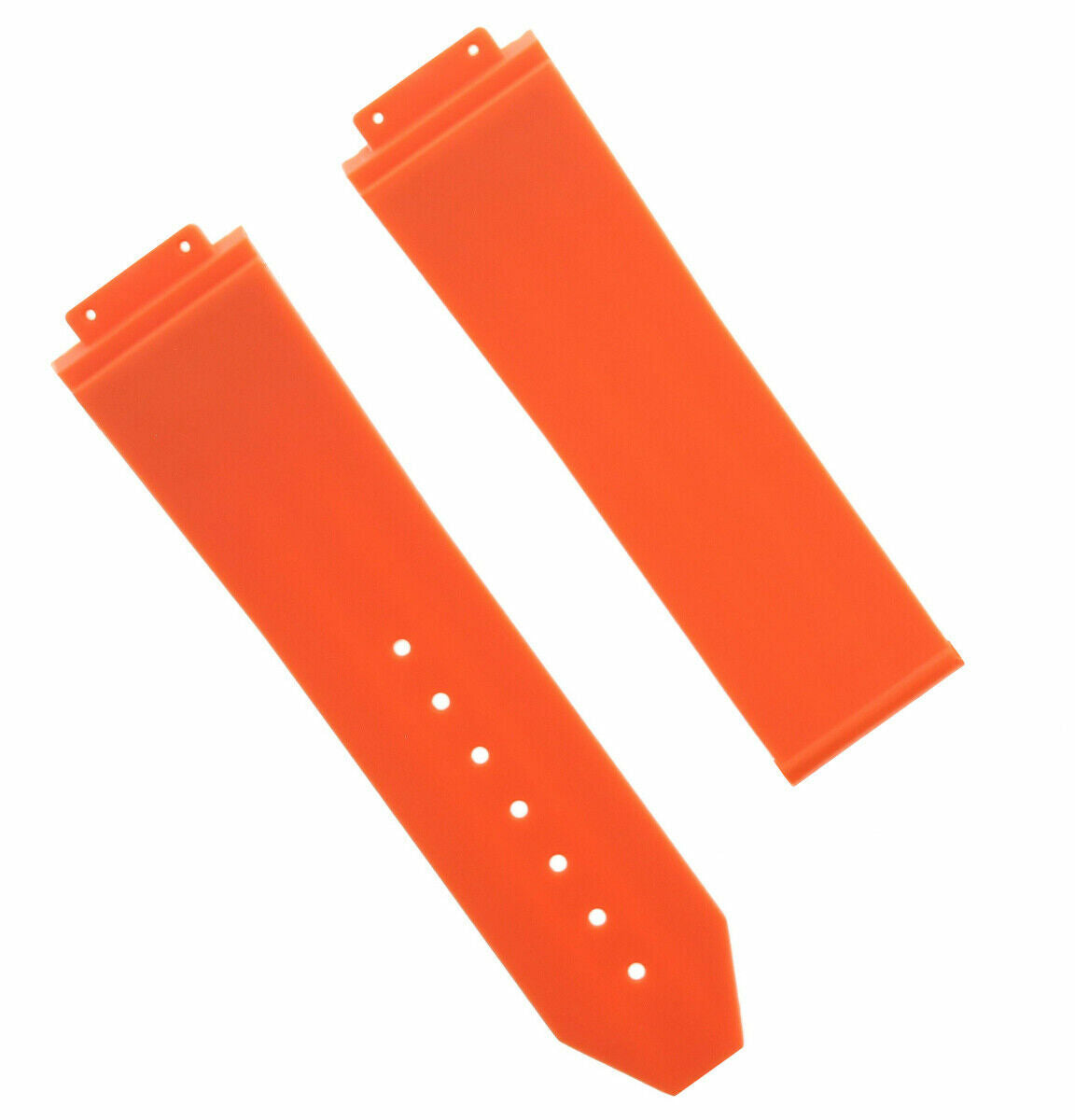 24MM RUBBER WATCH BAND STRAP FOR HUBLOT 44-45MM H BIG BANG WATCH 4 SCREW ORANGE