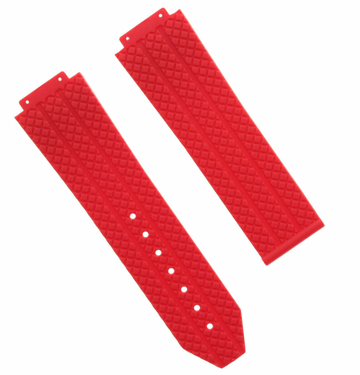 24MM RUBBER BAND STRAP FOR 44-44.5-45MM HUBLOT H BIG BANG + SCREWDRIVER RED