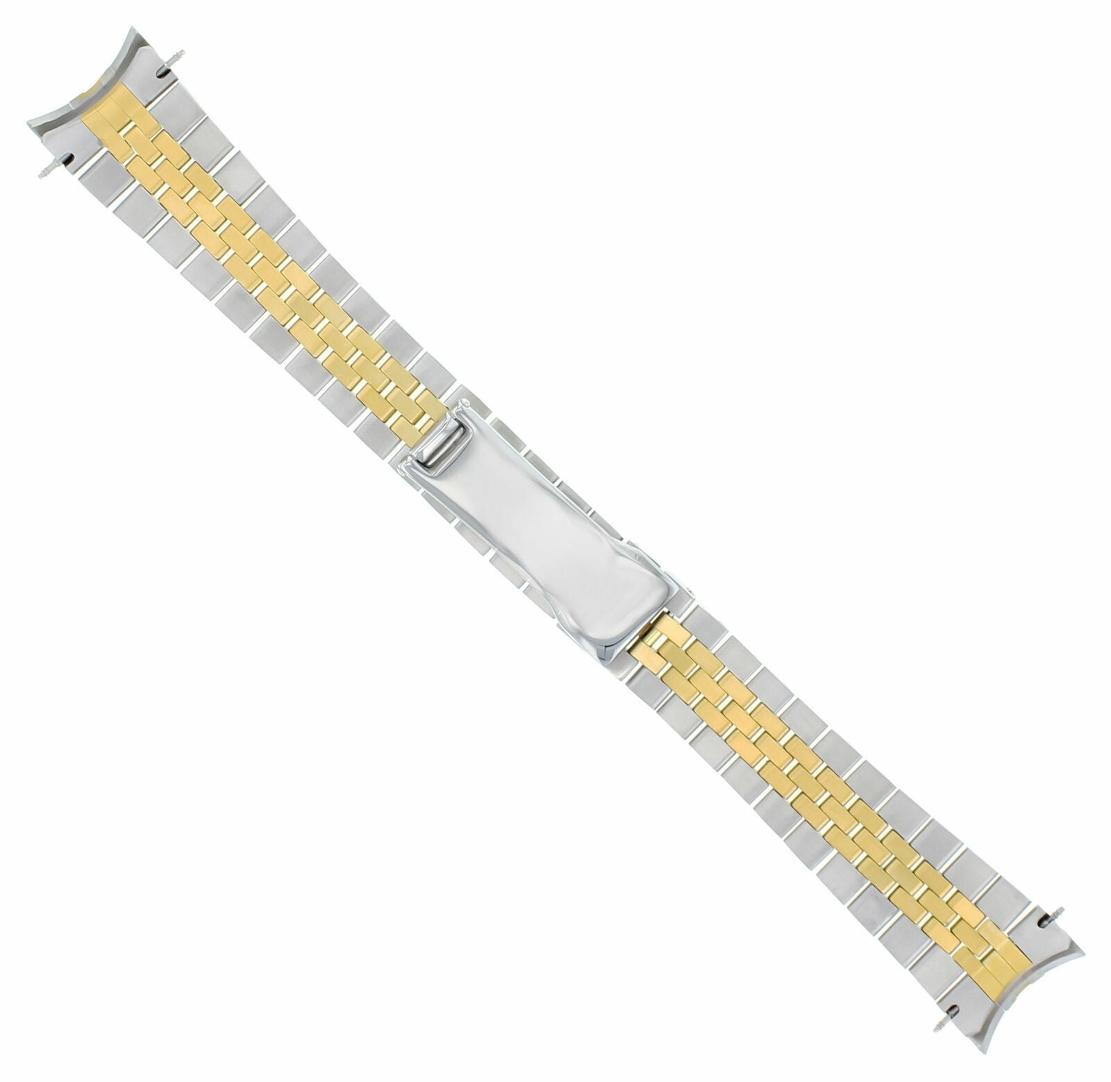 20MM JUBILEE WATCH BAND FOR ROLEX 116200 116233 116234 HIDDEN CLASP TWO TONE