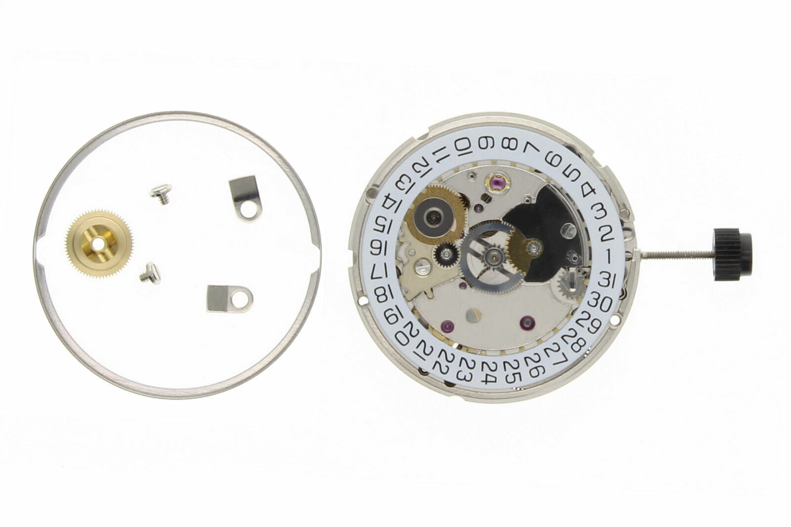 GENUINE FOR ETA 2824-2 NEW WATCH MOVEMENT 25 JEWEL DATE 3  AUTO NICKEL SWISS MADE