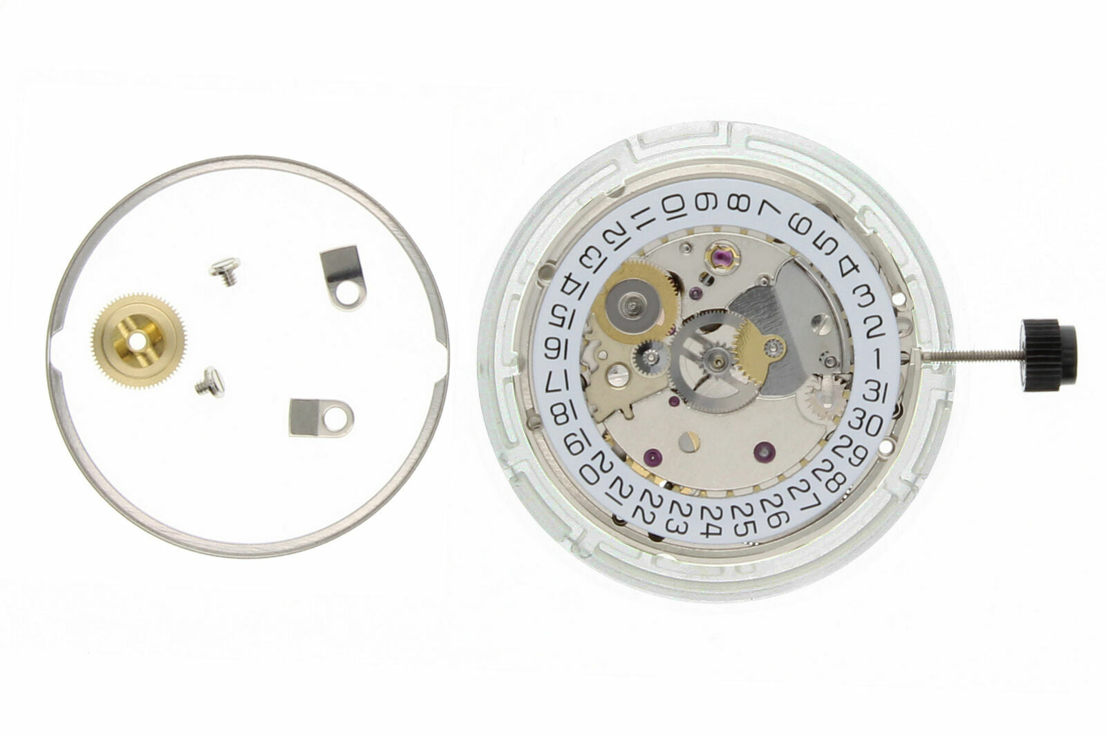 GENUINE FOR ETA 2824-2 NEW WATCH MOVEMENT 25 JEWEL DATE 3  AUTO NICKEL SWISS MADE