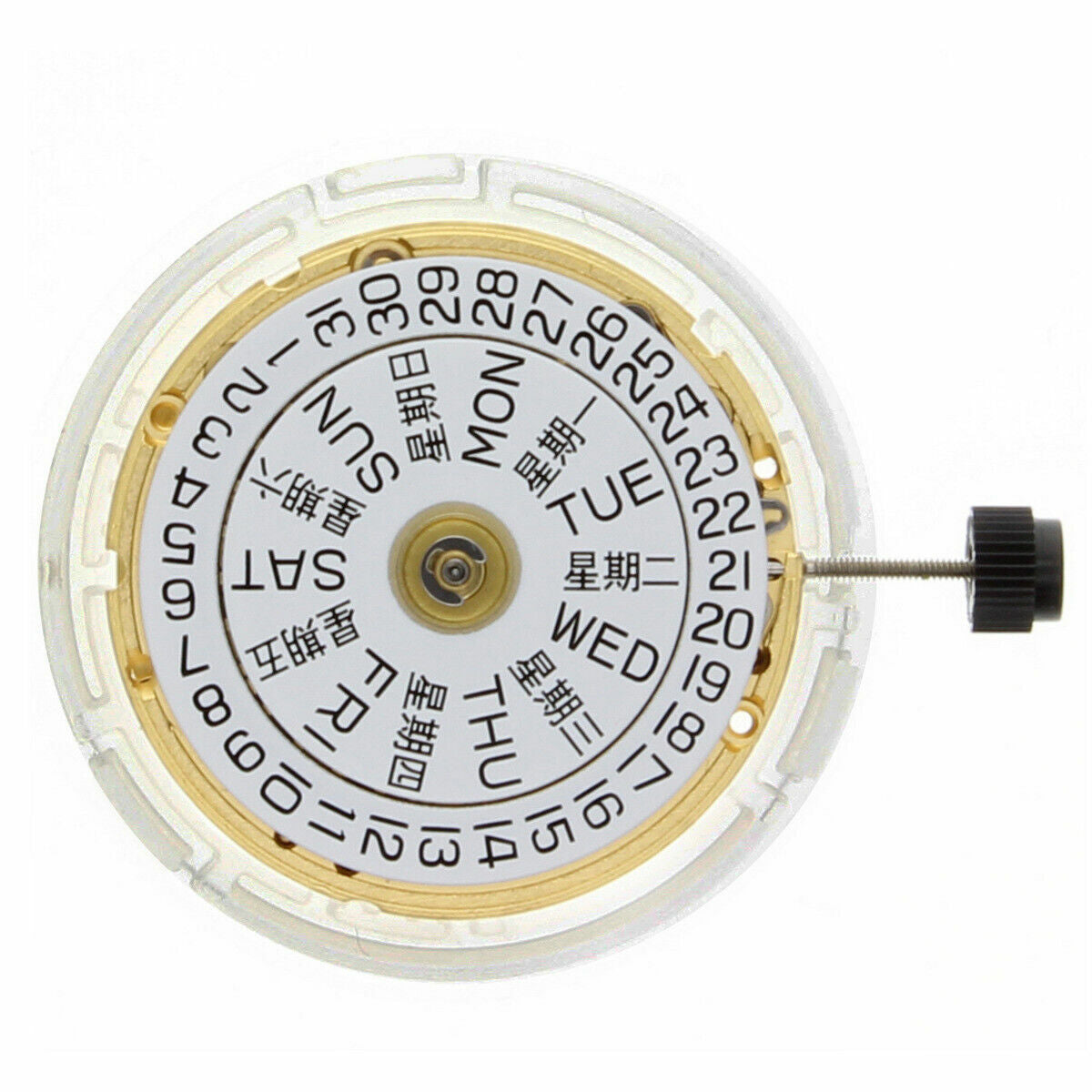 GENUINE ETA 2836-2 NEW WATCH MOVEMENT FOR AUTO DAY DATE GOLD 3H GOLD SWISS MADE
