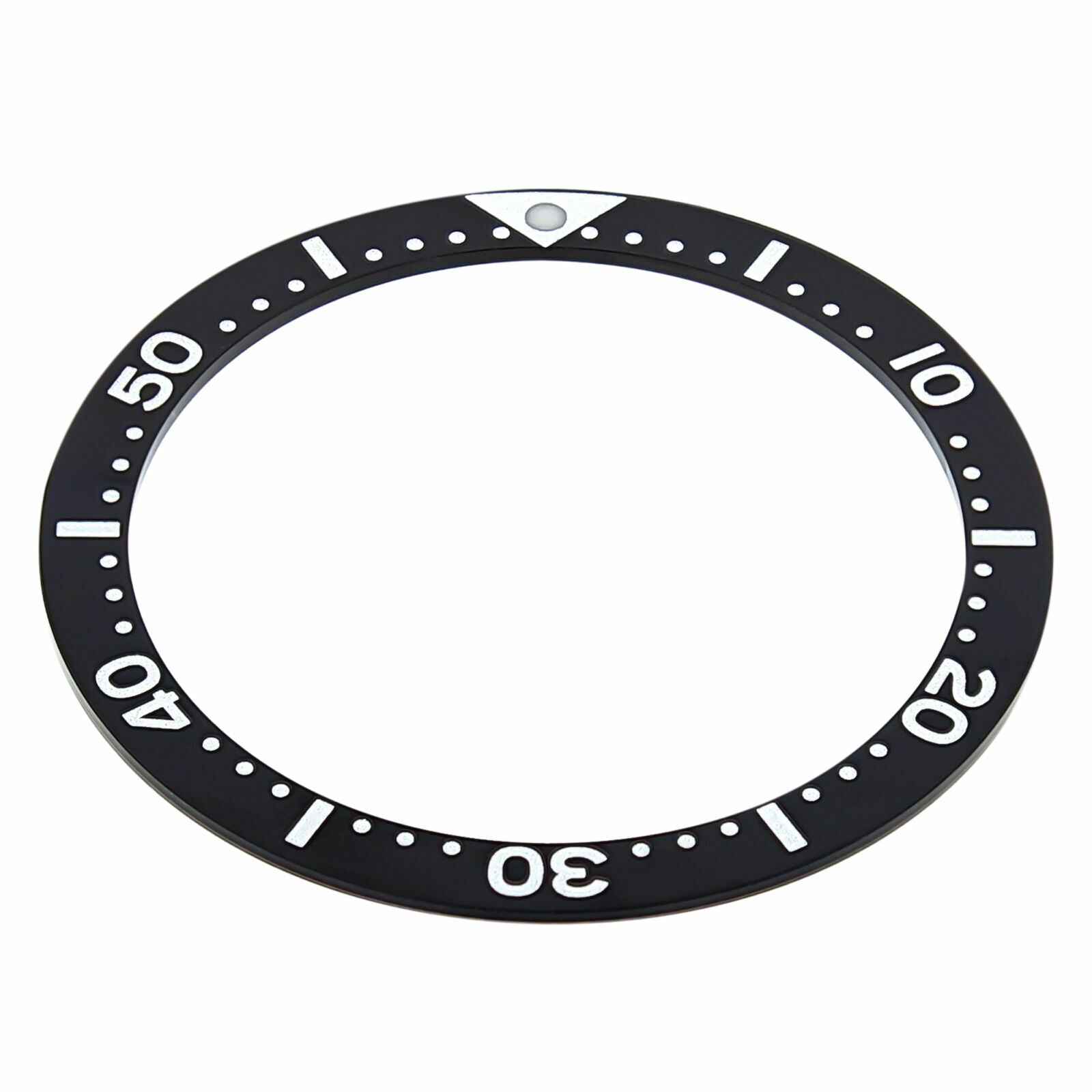 BEZEL INSERT FOR SEIKO 7002,6309,SKX007K2,7S26-0020 DIVER AUTOMATIC WATCH BLACK