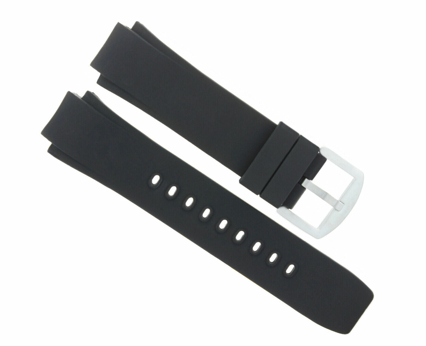 25MM RUBBER WATCH BAND STRAP FOR IWC 371918 DUAL CROWN AQUATIMER AUTOMATIC
