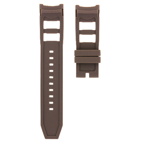 26MM RUBBER WATCH BAND STRAP FOR INVICTA SIGNATURE RUSSIAN DIVER 1800 BROWN