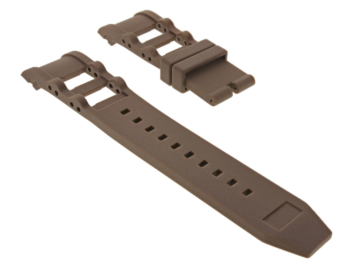 26MM RUBBER WATCH BAND STRAP FOR INVICTA SIGNATURE RUSSIAN DIVER 1800 BROWN