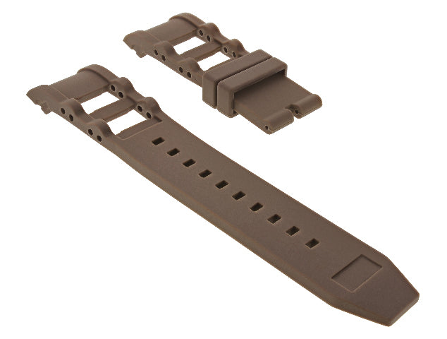 26MM RUBBER WATCH BAND STRAP FOR INVICTA SIGNATURE RUSSIAN DIVER 1800 BROWN