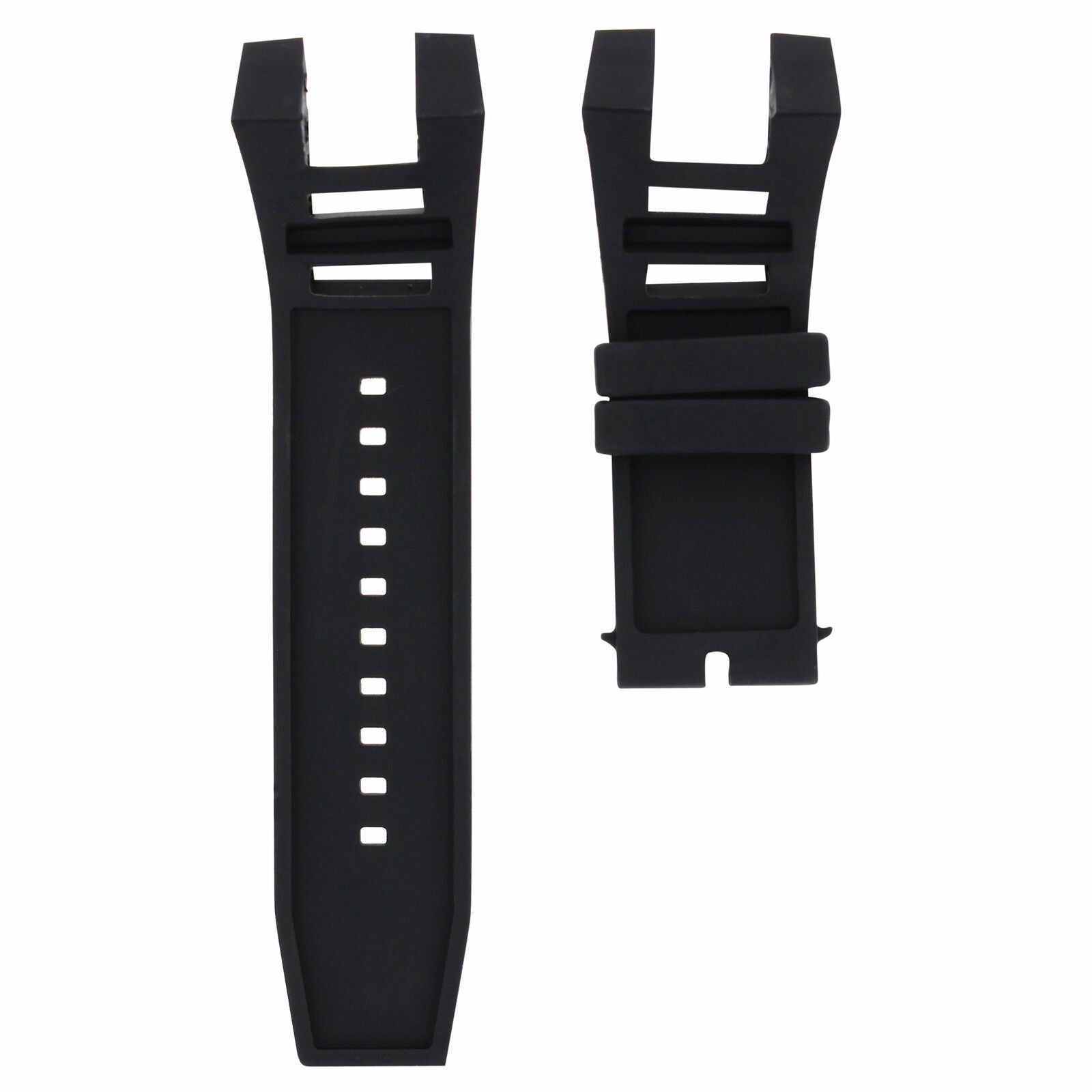 SILICONE RUBBER WATCH BAND STRAP FOR INVICTA SUBAQUA NOMA IV 1388 1154 BLACK