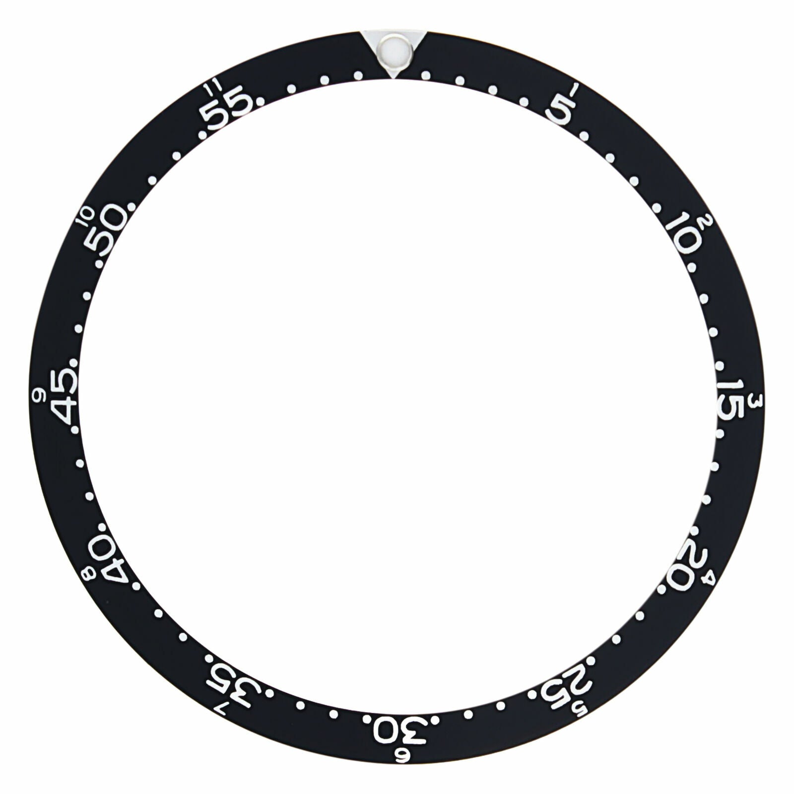 BEZEL INSERT FOR TAG HEUER AUTAVIA 1163V VICEROY WATCH WITH PEARL FLAT BLACK