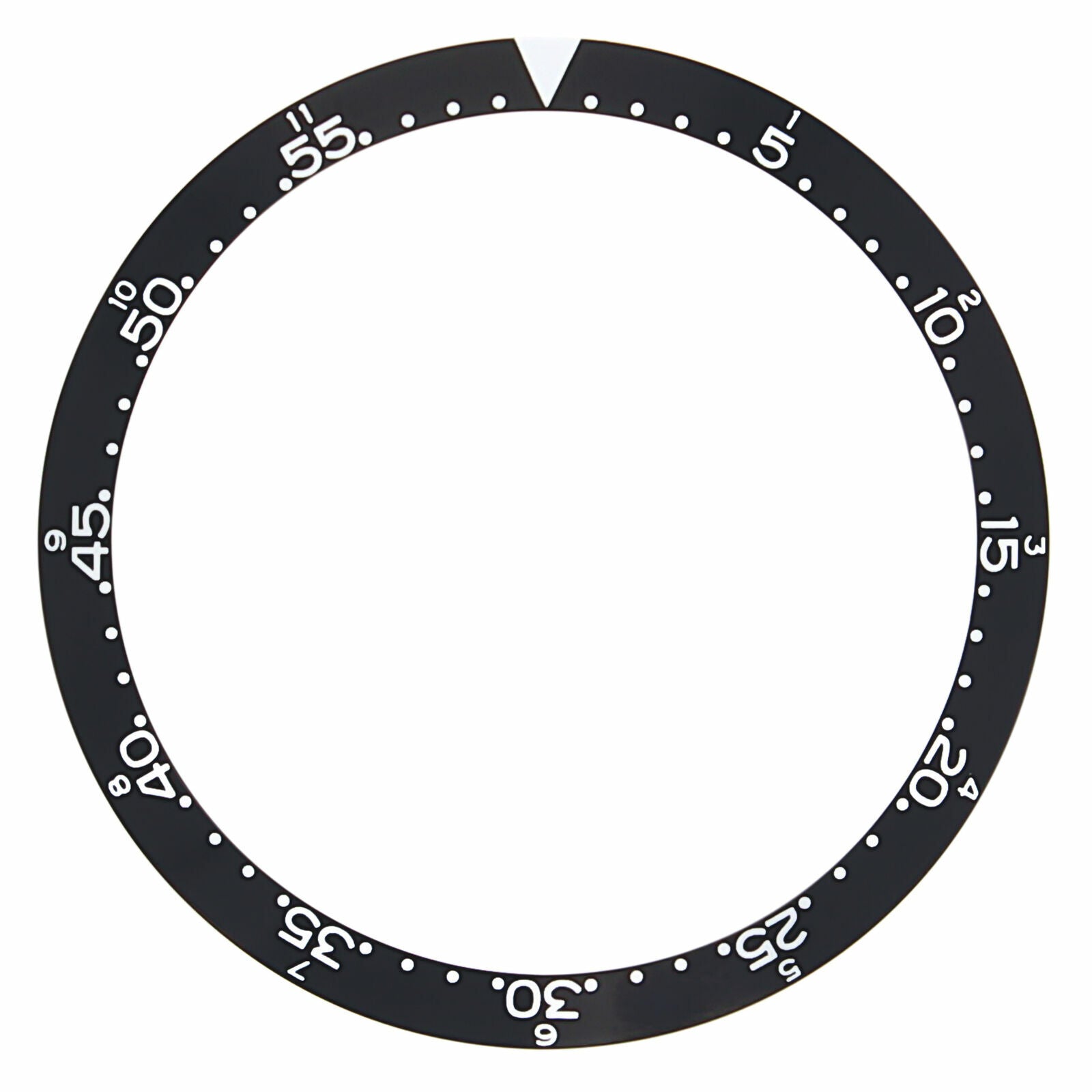 BEZEL INSERT FOR TAG HEUER AUTAVIA 1163V WATCH CHRONOGRAPH AUTOMATIC BLACK