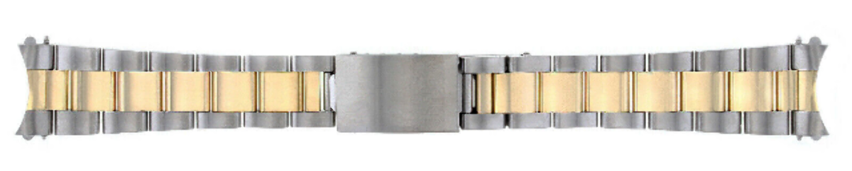 20MM 14K GOLD TWO TONE OYSTER BAND FOR 36MM ROLEX DATEJUST 1602 1603 16014 16018